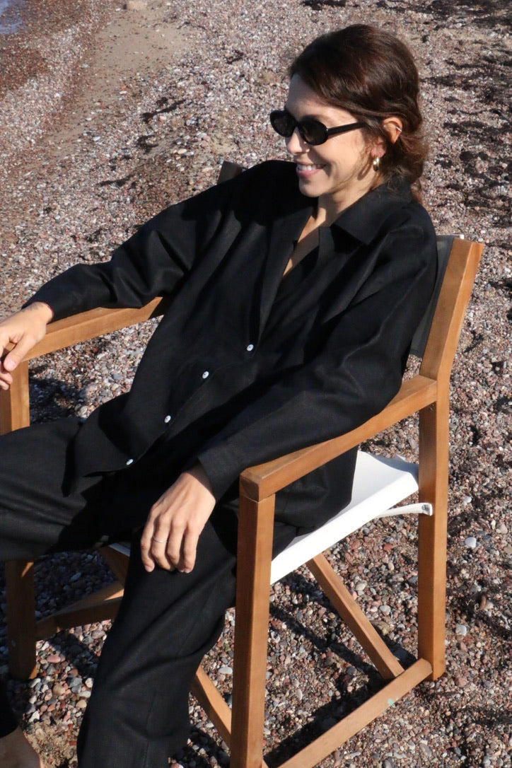 Linen Black Set