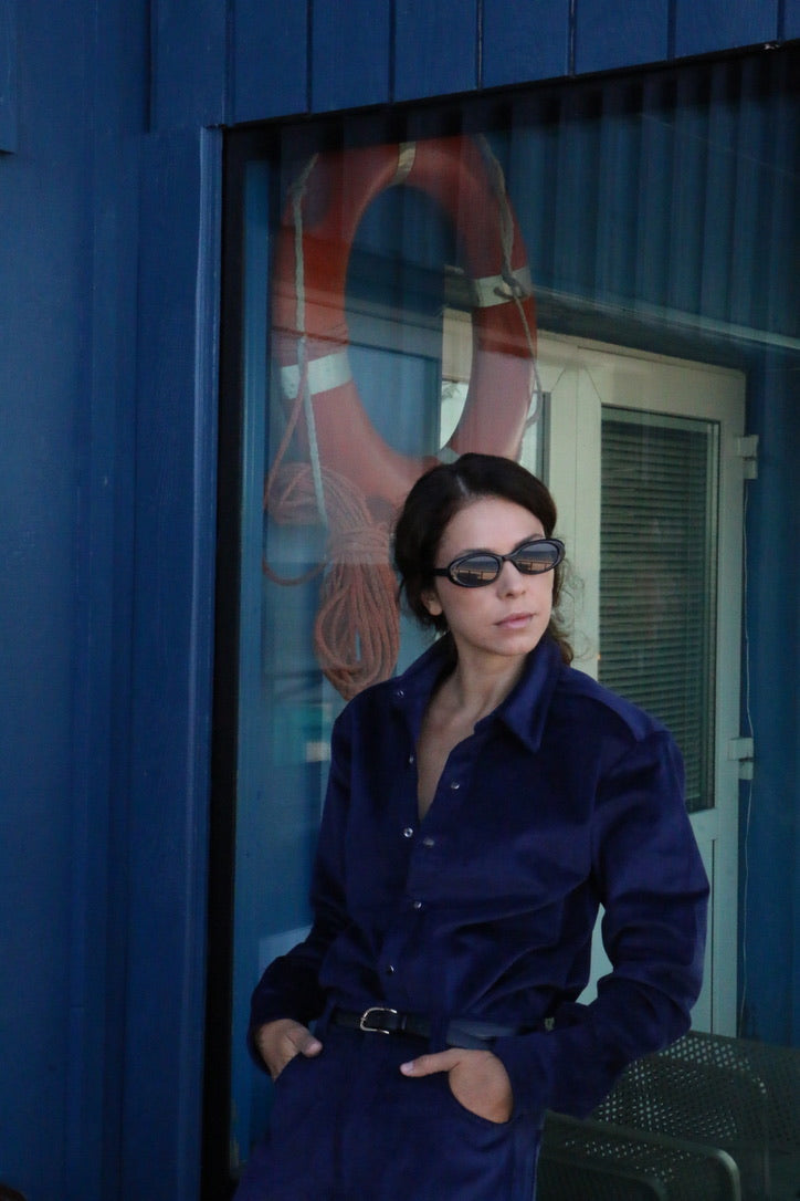 Navy Corduroy Shirt