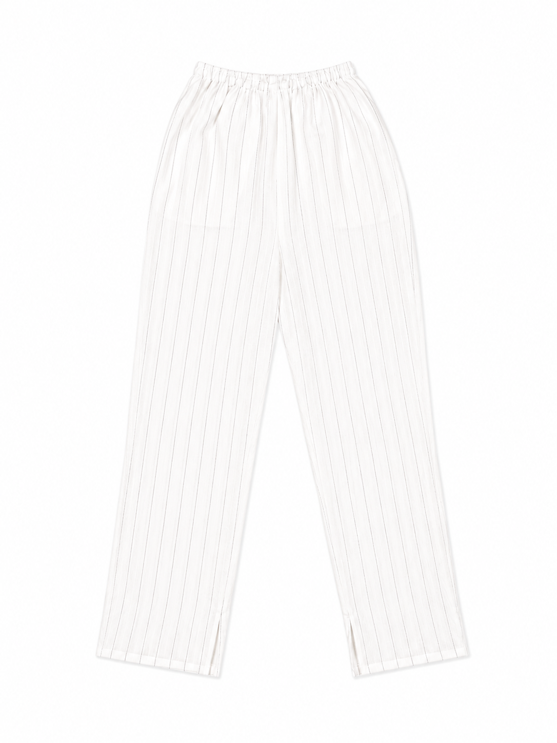 White linen pants for women front view